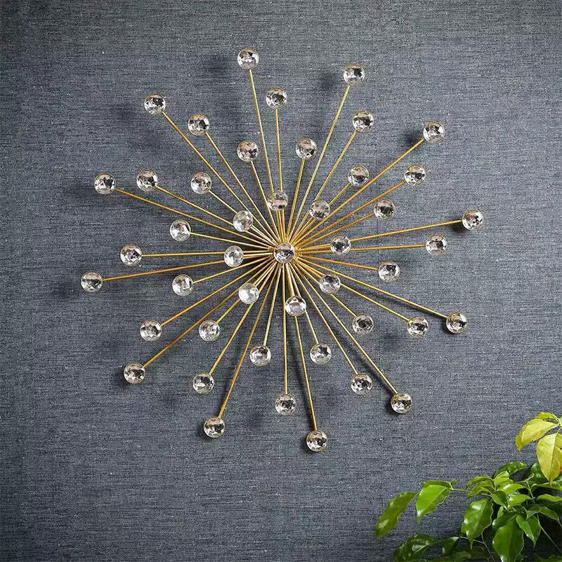 铁艺太阳镜玄关壁饰客餐厅背景墙挂饰高档酒店简约壁挂北欧风