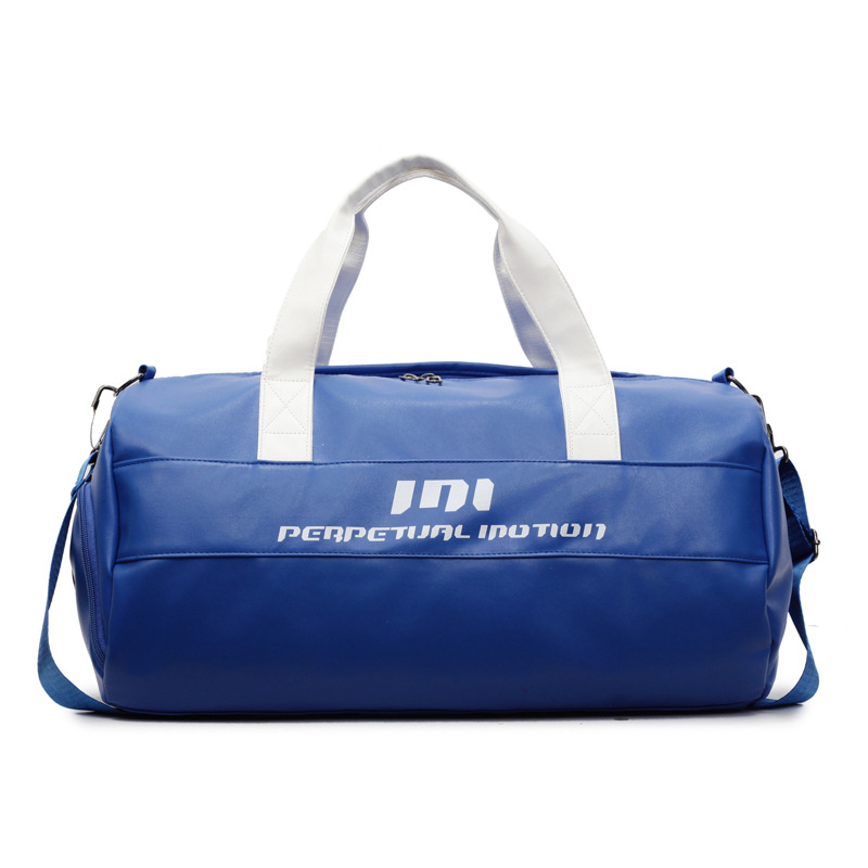 Bolsa de ejercicios mayorista de gran capacidad de separación seca y húmeda bolso deportivo de tendencia de cuero suave sensación mochila bolsa de viaje de embarque