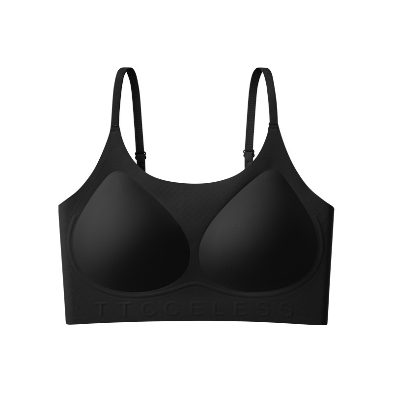 リキッドファンデーションのような質感のインビジブルブラ、女性用固定カップ、バストアップ、垂れ防止、副乳を引き締め、ノンワイヤー、ソフトサポート、美背ブラ|undefined