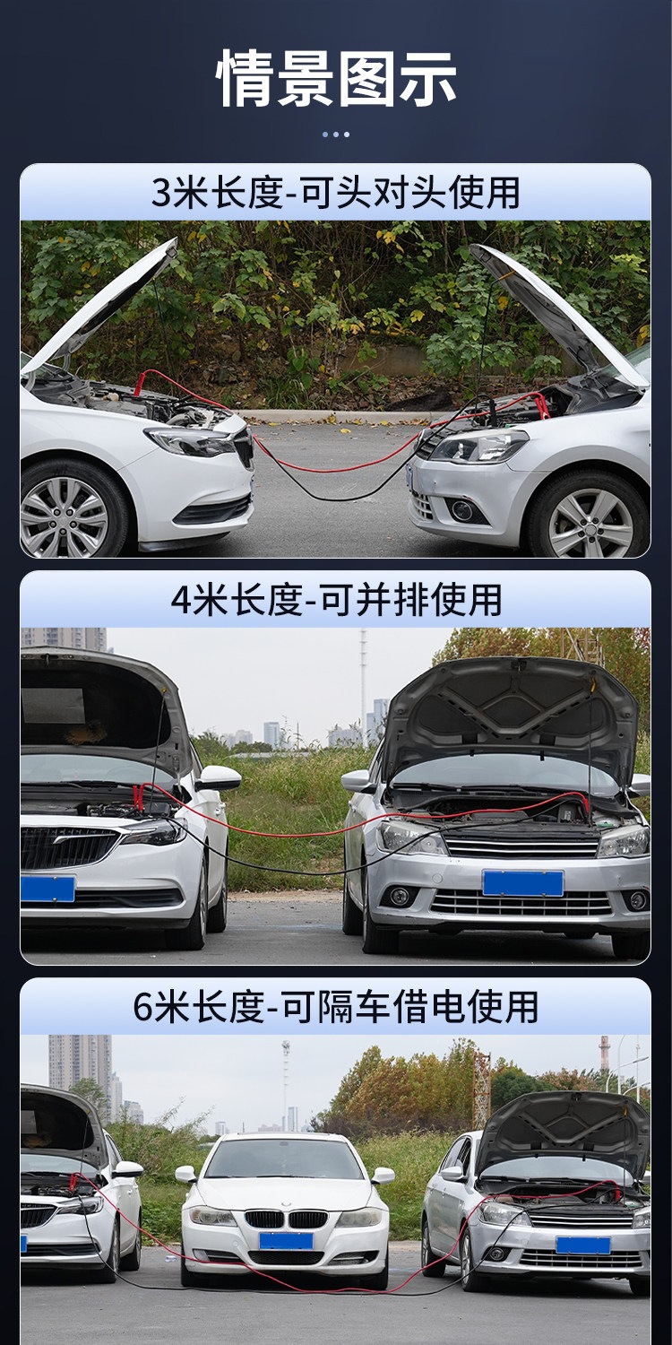 Suitable for car battery cables, jumper cables, jumper clamps, pure copper battery connectors, and is specifically designed for car jump-starting