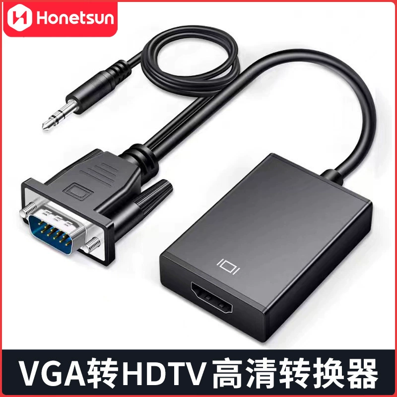 Преобразователь VGA в Hdtv, компьютерный монитор, ТВ-адаптер, кабель VGA в HDTV с источником питания аудио оптом