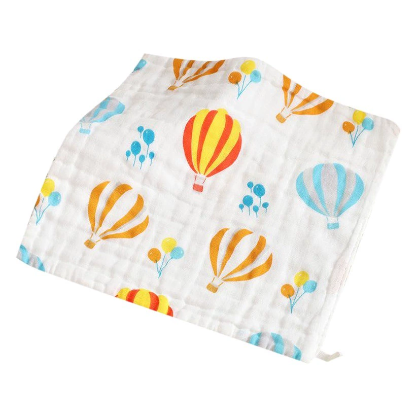 Шестислойное хлопковое Марлевое квадратное полотенце высокой плотности, детское полотенце для лица, Детский носовой платок, полотенце для кормления, повседневные потребности ребенка