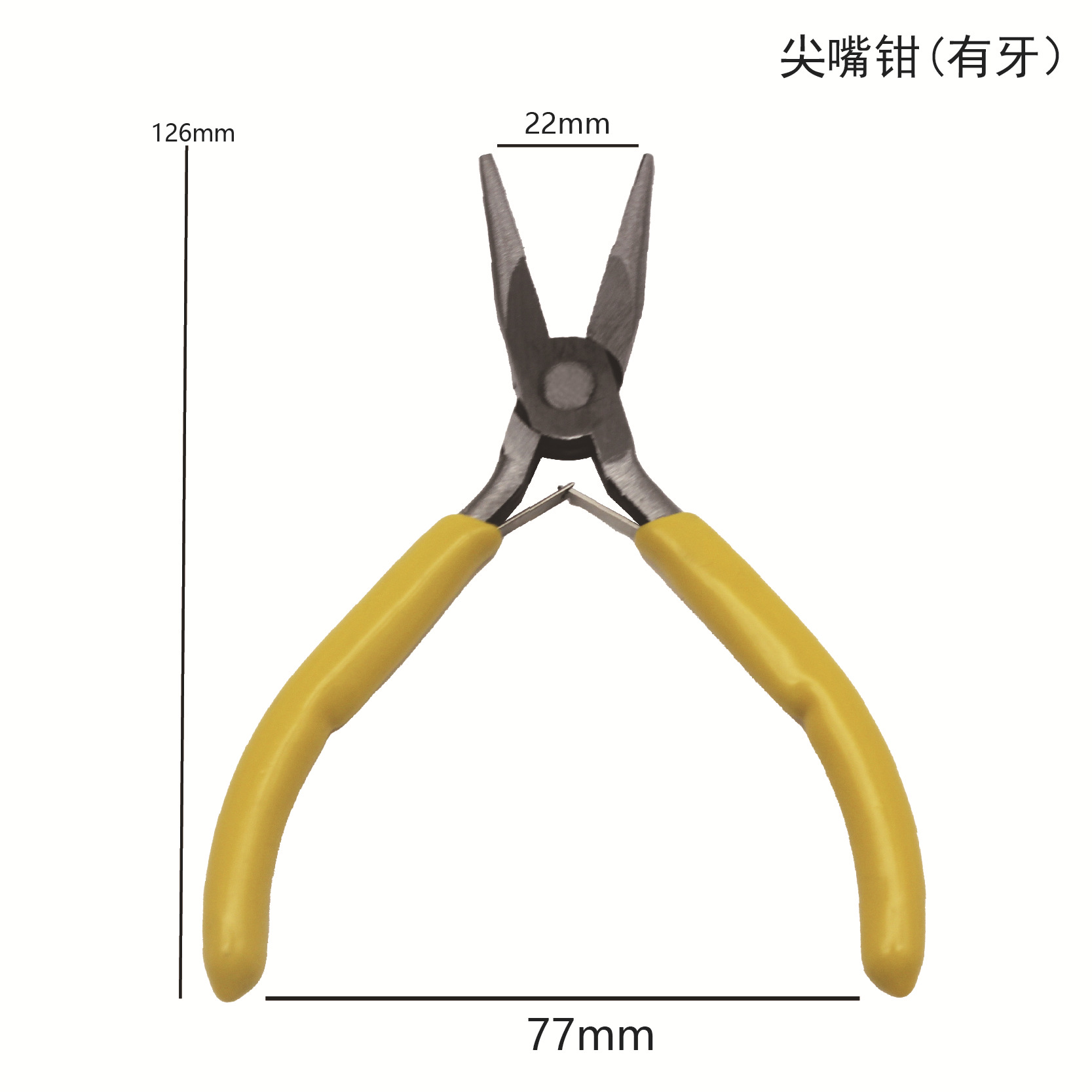 노란색 - 바늘 코 펜치(이빨 포함)