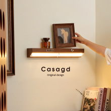 中古风一字壁灯法式复古可置物背景墙护眼灯卧室床头氛围灯casagd