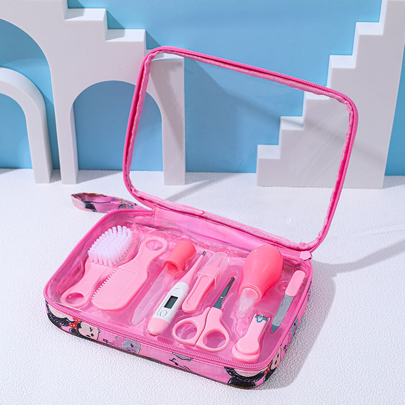 Set of 9 Children's Care Kit, Infant Nail Scissors, Nail Clippers, Care Tools, Maternity and Baby Combing and Brushing Supplies