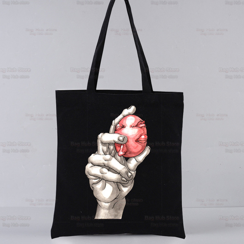 Berserk agallas espada estilo leyenda impreso bolsa de lona Harajuku bolso de hombro de moda bolsa de compras portátil AliExpress