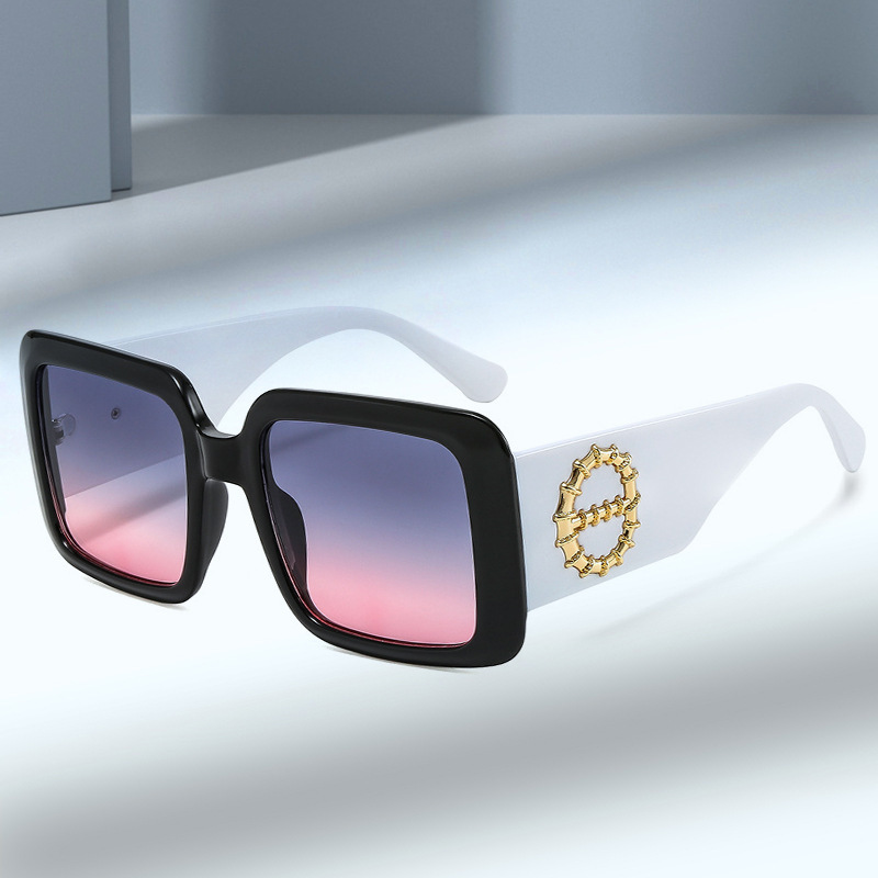 2022 New Cross-border Box Sunglasses Fashion Exquisite European and American Trend Internet Celebrous Street Photostyle Unisex Glasses