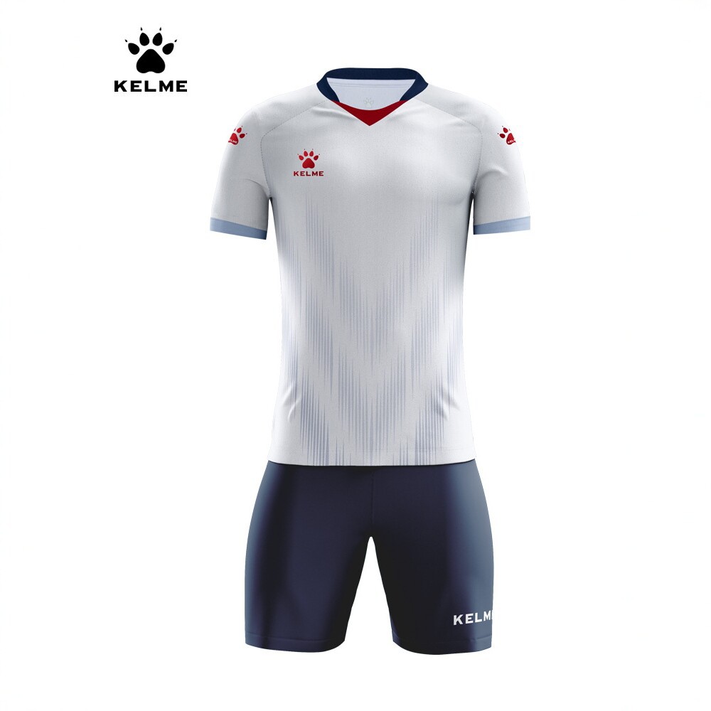 KELME men's football jersey set, short-sleeved, quick-drying, training and competition team uniform, with printed numbers, for men, women, adults, and children