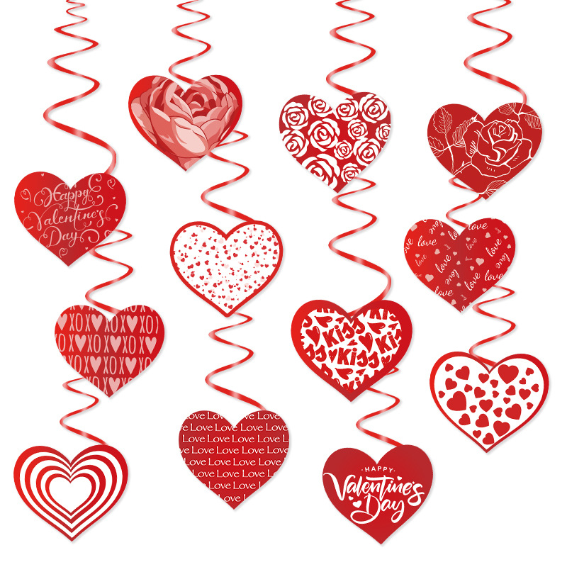 160g Weight Hanging Ornaments Event & Party Supplies Cute Sweet Letter Heart Shape Pvc Paper
