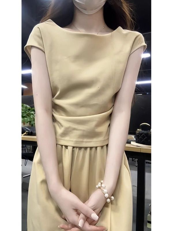 韩系减龄ootd穿搭一整套休闲百搭上衣女夏季高腰显瘦半身裙套装|undefined