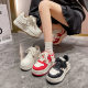 Women's thick-soled height increasing sneakers 2024 new sports casual women's shoes high heel muffin spring shoes for women