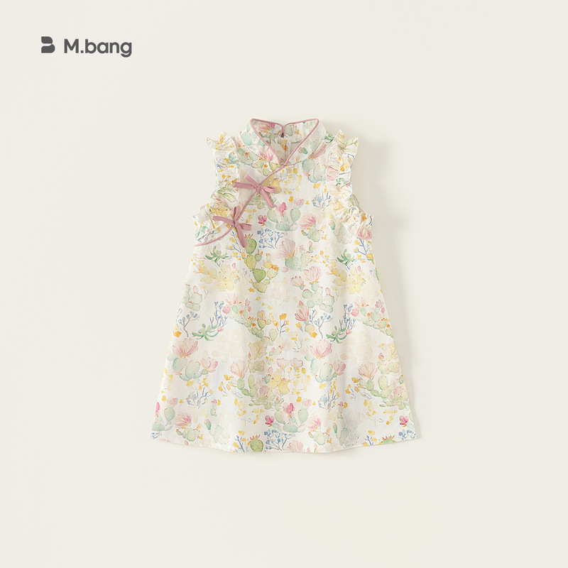 Youbao Children's Clothing Girls' Cheongsam Dress Summer 2026 New Stylish Chinese Style Sleeveless Dress Baby Girl Hanfu Youbao Children's Clothing Girls' Cheongsam Dress Summer 2026 New Stylish Chinese Style Sleeveless Dress Baby Girl Hanfu