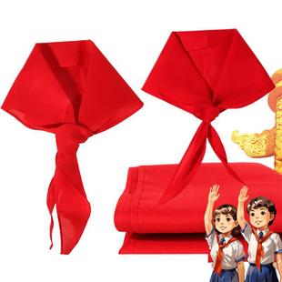 Red Scarf Wholesale 1.2m Cotton Large Size Primary School Kidsren Universal 1m National Standard Red Scarf Small Size Hot Sale