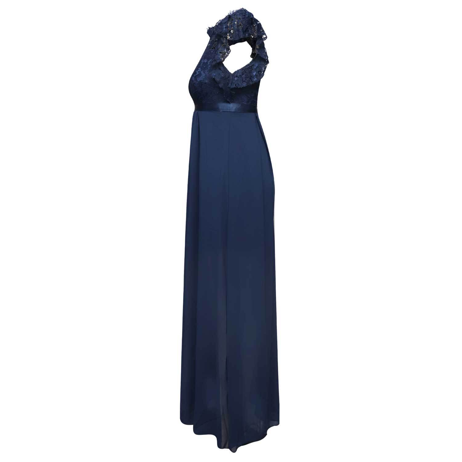 Cross-border Independent Site Party Women's Long Dress, Popular Lace Bridesmaid Evening Gown_ecoleips.com