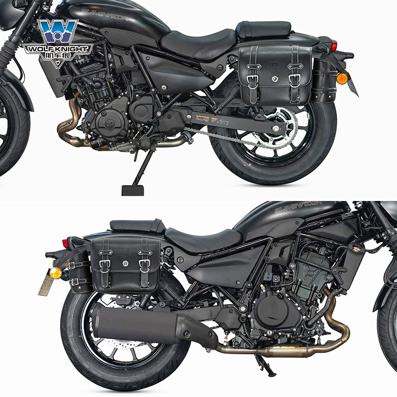 Подходит для бокового багажника Kawasaki Eliminator 500, ретро-боковой багажник, модифицированный чехол для шлема, быстросъёмный багажник со щелчком, замок, особый