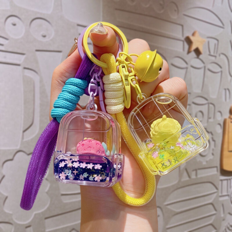 カピバラオイル流砂ボトルアクリルキーホルダーペンダント小さなギフト屋台小物キーホルダー卸売|undefined