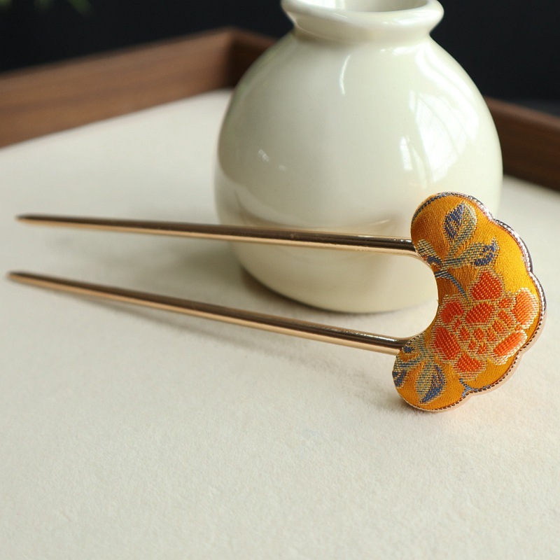 花色宋锦头饰套装多样母女共用发夹日常百搭小发夹|undefined