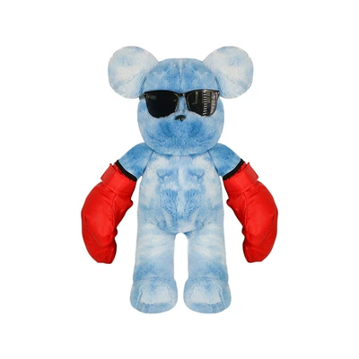 electric car driving decorations — Car ornaments - bears-blue-sunglasses-red-boxing