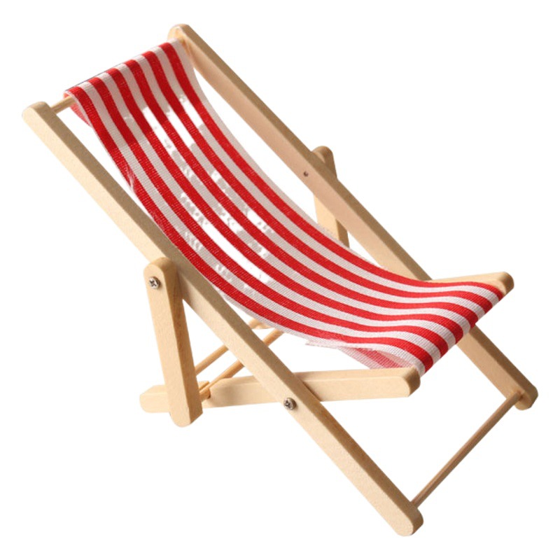 Juguete de comida en miniatura, modelo de ocio, sillón, silla de playa, 1:12 minutos, ob11, casa de muñecas, escena diy