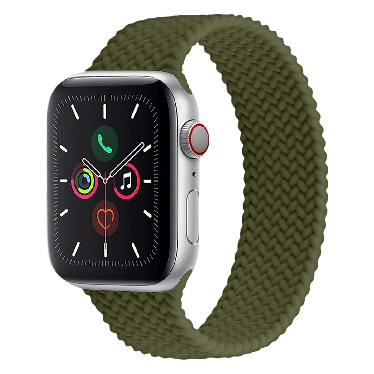 Applicable Apple Watch8/7/Ultra/SE integrated weaving iWatch silicone strap