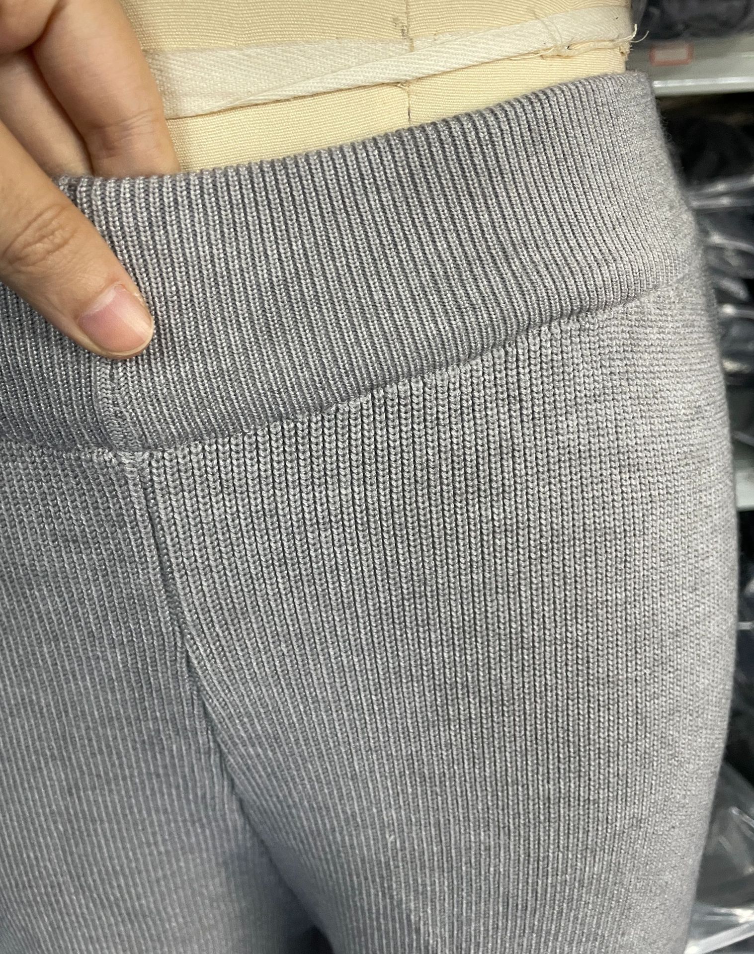 Set maglione da donna con mezza zip tinta unita, set in due pezzi lavorato a maglia pigra_voghion.com