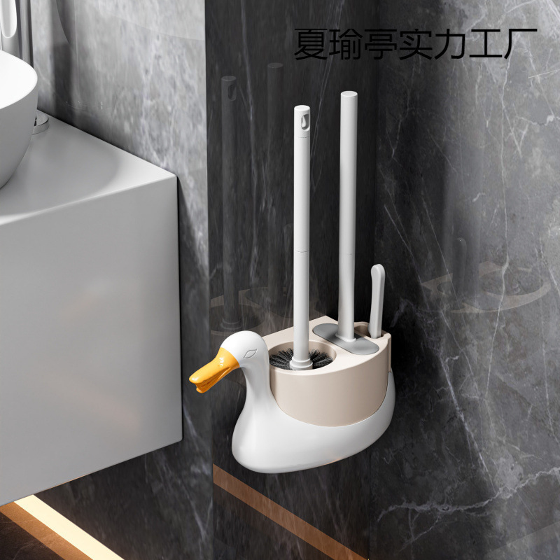 トイレブラシ、家庭用浴室、死角なし、掃除、耐久性、壁掛けトイレ、トイレブラシ、長柄ブラシ、シンプルワードローブ|undefined