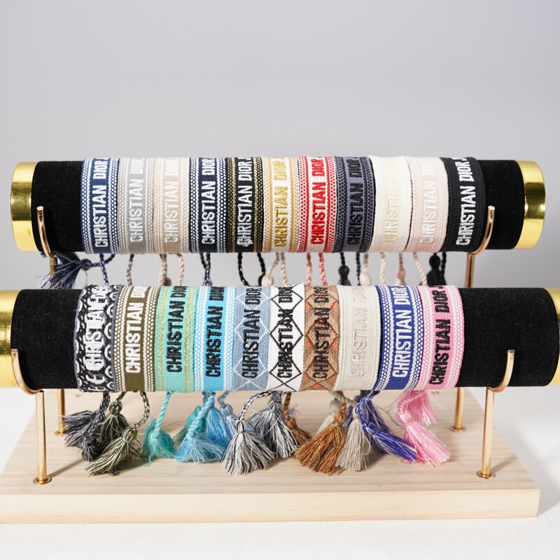 Cross Border Hand Rope Bohemian Tassel Women's Color Street Beat Embroidered Letter Woven Hand Rope Fashion Woven Bracelet Cross Border Hand Rope Bohemian Tassel Women's Color Street Beat Embroidered Letter Woven Hand Rope Fashion Woven Bracelet