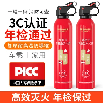 Vehicle fire extinguisher Car Water-Based Fire Extinguisher