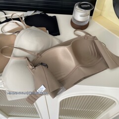 夏日無痕美背小細帶一體式吊帶抹胸防走光內搭內衣女W2480薄杯