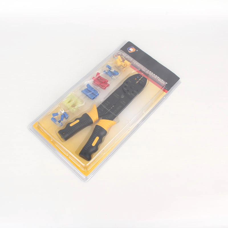 厂家直供电线电缆剥皮钳压线钳板式 电工端子组套工具配件批发