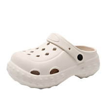 新款洞洞鞋夏季eva踩屎感凉拖男家用批发防滑防臭增高潮流 拖鞋女