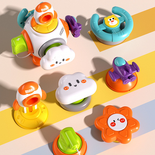 Baby's busy hands grab the ball and touch the ball rattle 1 to 2 years old early education baby Manhattan ball toy hexahedron