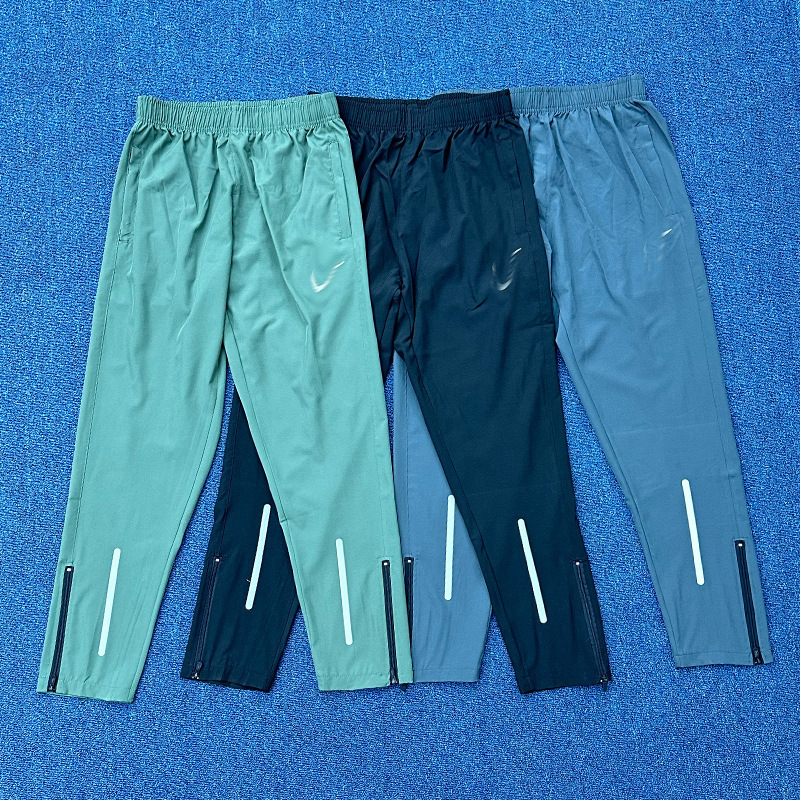 New quick-dry training pants with half-zip, breathable quick-dry running fitness outdoor reflective sports pants New quick-dry training pants with half-zip, breathable quick-dry running fitness outdoor reflective sports pants