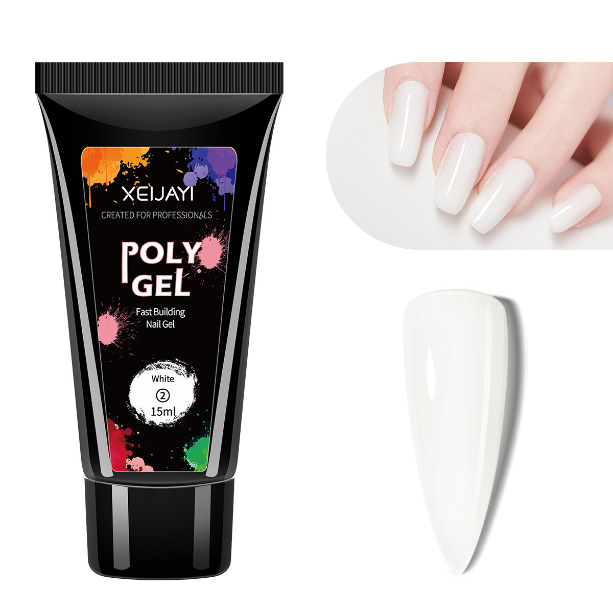 Extensión de cristal pegamento de fototerapia de uñas pegamento 15ml pegajoso diamante UV extensión rápida sin bandeja de papel fábrica al por mayor