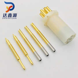 机加工车件铜针 R10电缆医疗连接器1.6接线端子公母钢套铜针插针p