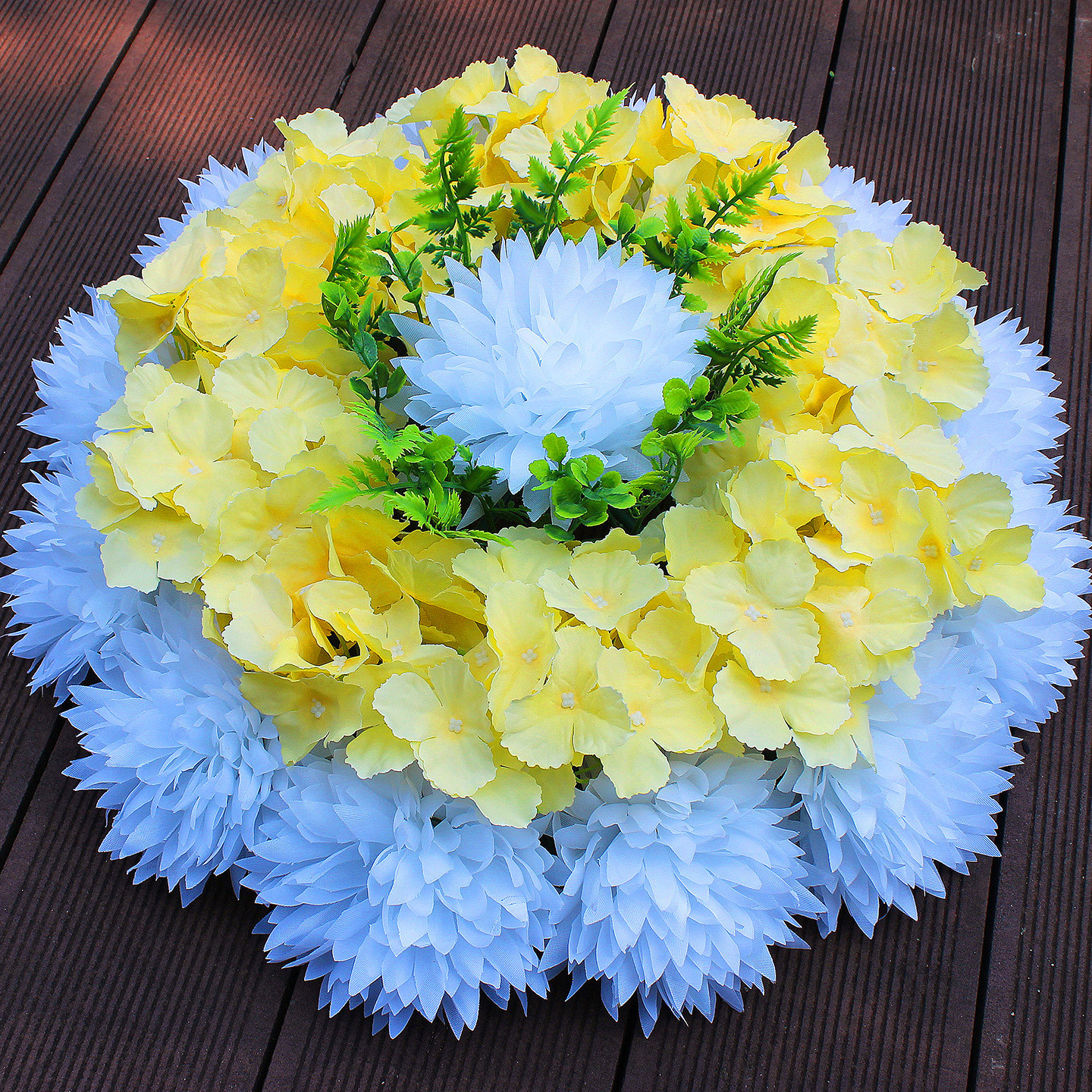 Qingming Festival Chrysanthemum Wreath 45CM Silk Wreath Cemetery…
