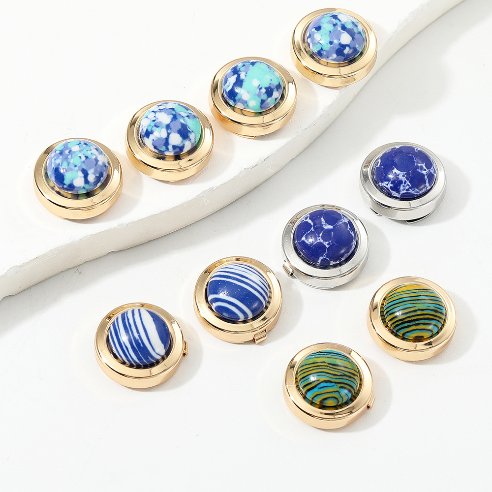 Retro muster metall kupfer manschettenknöpfe taste zubehör Französisch business high-end-hemd manschettenknöpfe neue_voghion.com