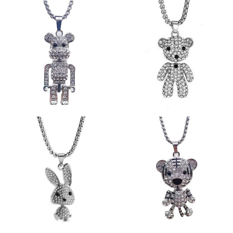 Brand necklace, pendant hip-hop style, universal long sweater, internet celebrity, diamond encrusted, light luxury style, wholesale