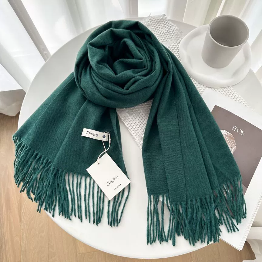 Demi‑season warm cashmere scarf, universal cloak wrap, 200 cm, 250 g, many colors