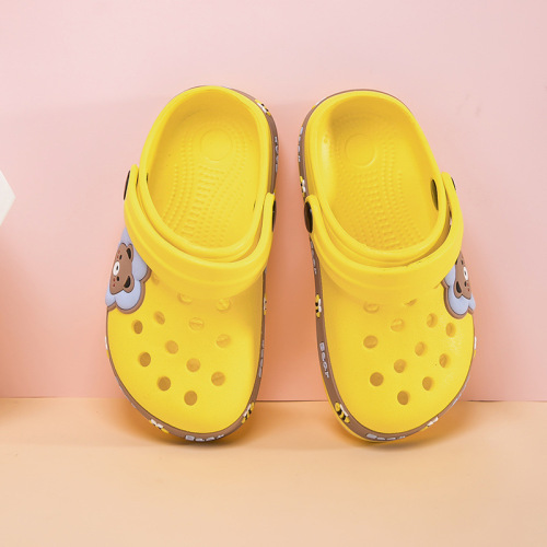 Boys' and Girls' Closed-Toe Croc-Style Shoes, Children's Garden Shoes, Cartoon Beach Shoes, Summer Kids' Crocks