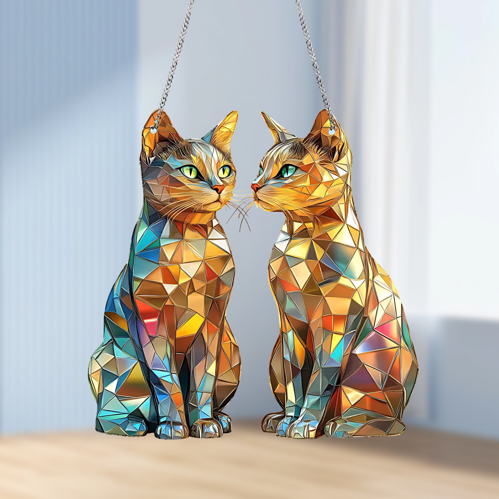 1 Piece Quantity Valentine'S Day Cute Sun Cat Acrylic Suncatcher Ornament