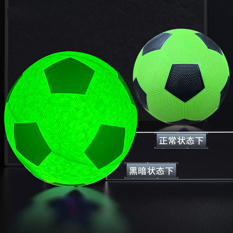 Cross-Border Led Luminous Football Rubber Luminous No. 4 Primary School Student Training Game No. 5 Adult Wear-Resistant Football Wholesale