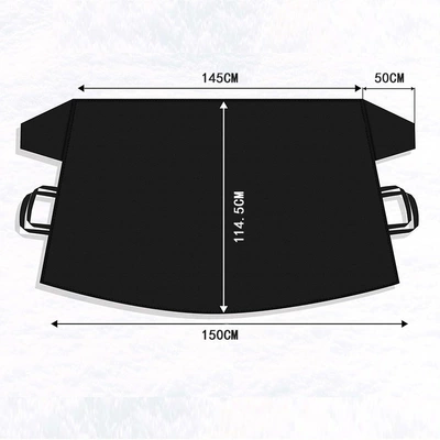 Car snow shield: car cover, front windshield snow - clip-on-half-cover-oxford-cloth-model-145-car-cover