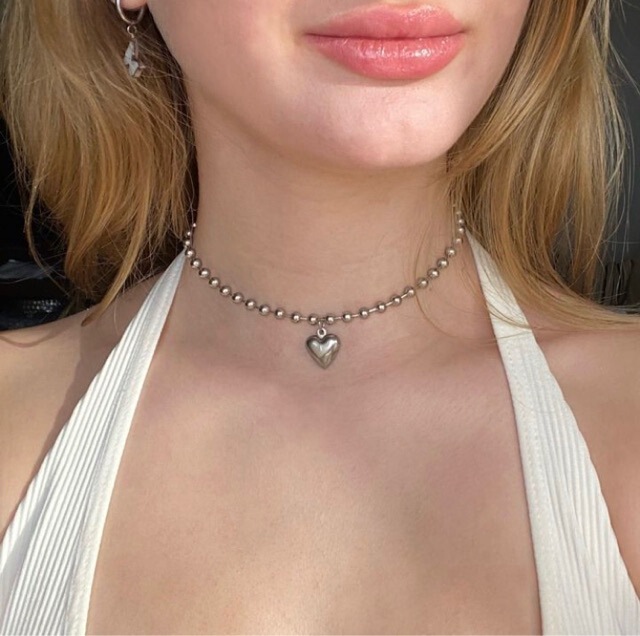 New Love Pendant Necklace South Korea Ins Design Sweet Cool Y2K Elegant Simple Collarbone Chain Choker Chain for Women