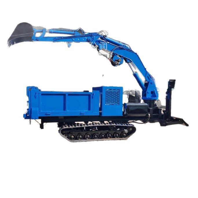 todo terreno agrícola escalada cinturón de tigre excavación jardín de excavación de arena de suelo transporte de material camión de transporte de orugas