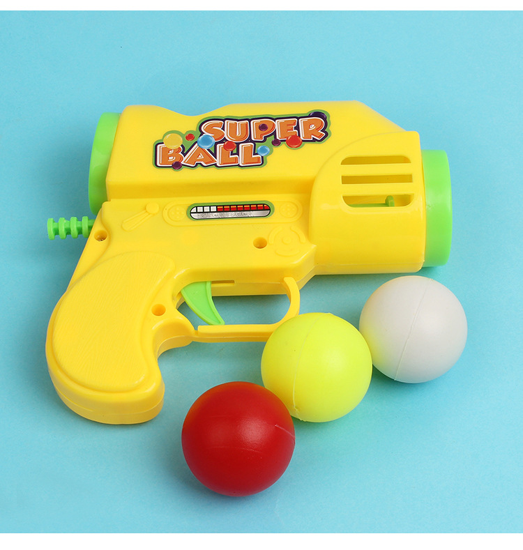 New Fun Elastic Table Tennis Gun Game Gun Children's Shooting Toy Boy Playing Ball Gun Gift display picture 3