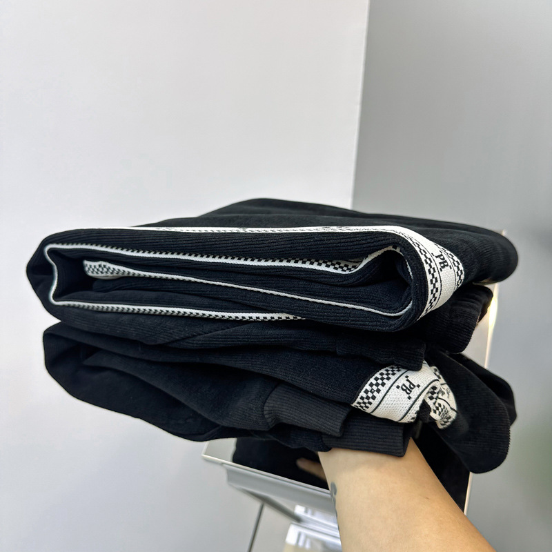 Moška oblačila Jesenska in zimska moška jakna žakard tkanina priložnostna korduroy obleka stoječi ovratnik z dolgimi rokavi ohlapna jakna B1CRE3303_voghion.com