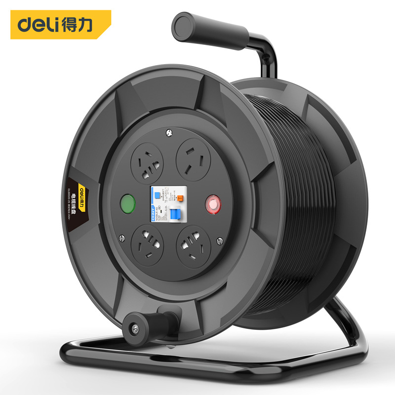 得力DL8830S-25 工程接线盘移动电缆电 30m2.5线 16A插孔