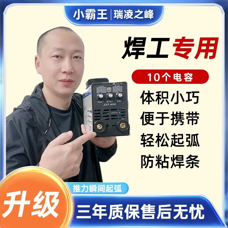 400瑞凌小霸王焊机小型迷你家用电焊机10大电容220电容纯铜全套