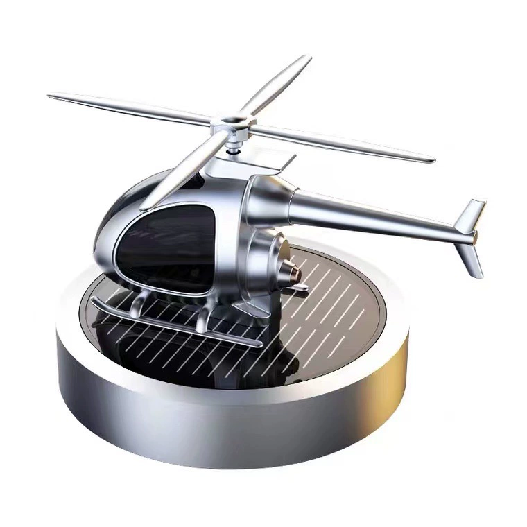 Rotating aromatherapy solar-powered for auto, creative helicopter, airplane, perfume, wholesale, (Cross-border trading)